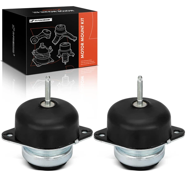 2-Pc Motor Mount, Front Left & Right, A-Premium APEM472