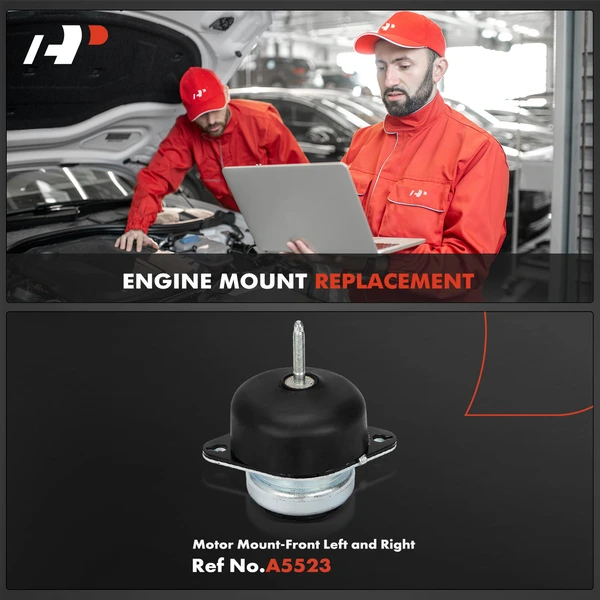 2-Pc Motor Mount, Front Left & Right, A-Premium APEM472