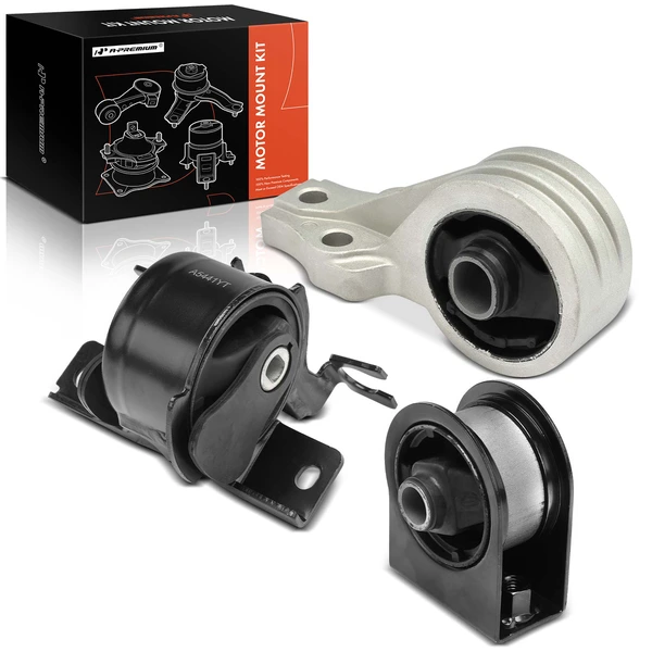 2008-2011 Mercury Mariner 3-Pc Engine Mount and Transmission Mount Kit Front & Rear A-Premium APEM426