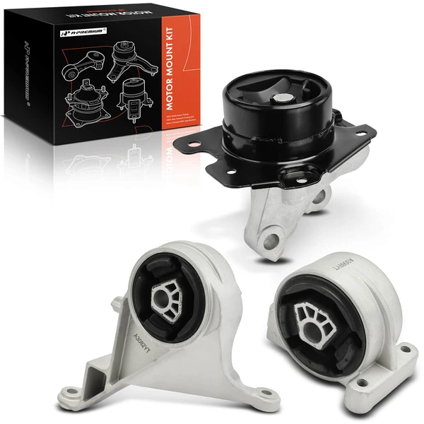2007-2009 Pontiac Torrent 3-Pc Transmission Mount Front & Rear A-Premium APEM504