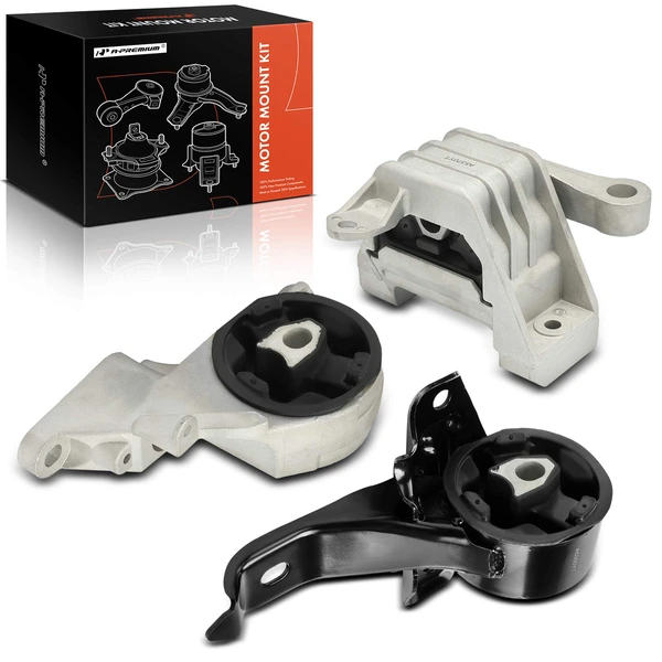 2006-2007 Pontiac G6 3-Pc Engine Mount and Transmission Mount Kit Front & Rear A-Premium APEM517