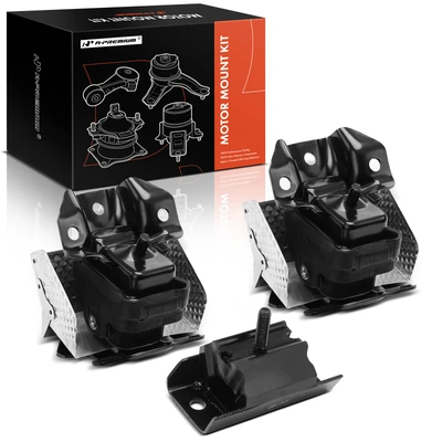 3 Pcs Engine Motor and Transmission Mount