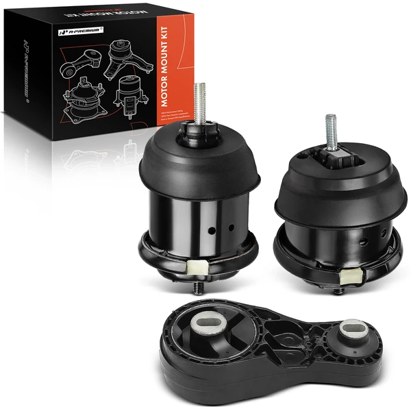 2009-2017 Buick Enclave 3-Pc Engine Mount and Transmission Mount Kit Front & Rear A-Premium APEM479