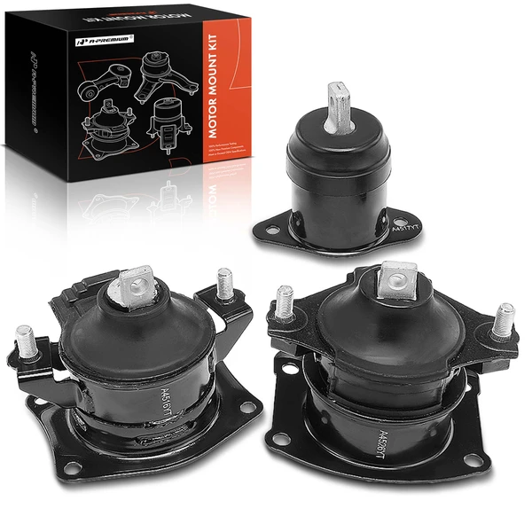 2004-2005 Acura TSX 3-Pc Engine Mount Front & Rear A-Premium APEM603