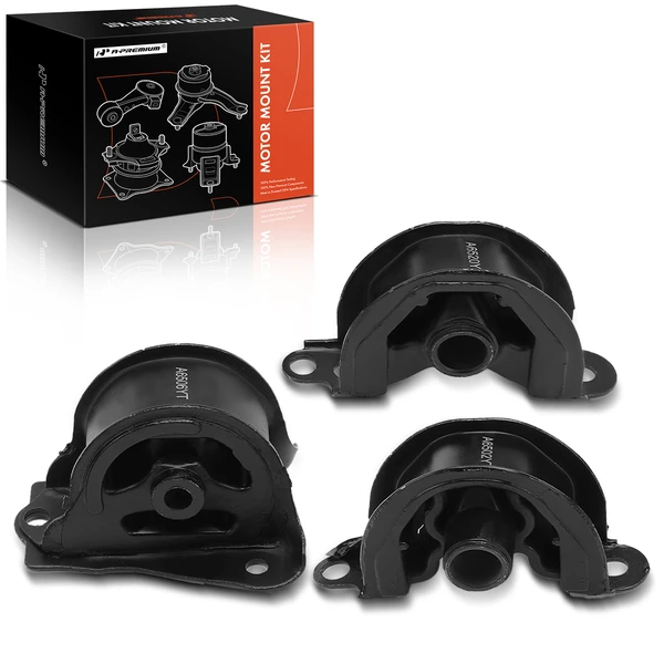 3-Pc Engine Mount, Front & Rear, A-Premium APEM605