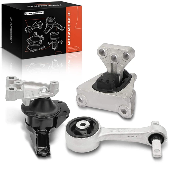 2006-2011 Honda Civic 3-Pc Engine Mount and Transmission Mount Kit Front A-Premium APEM610
