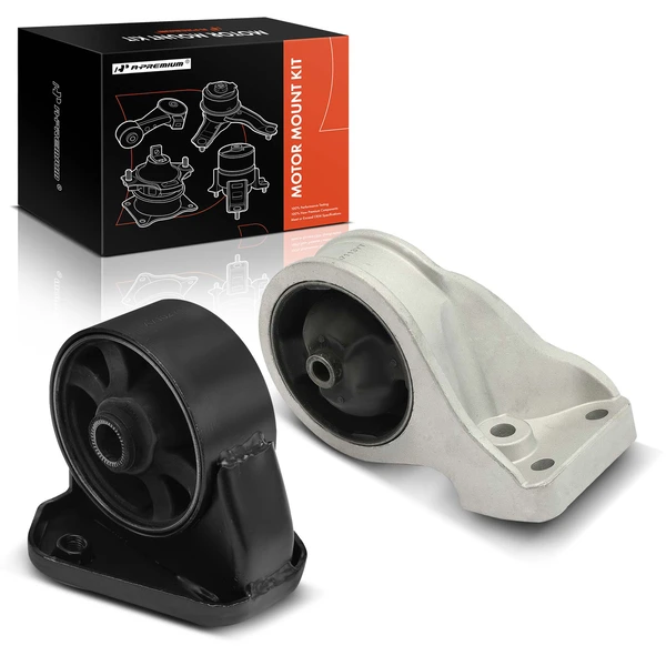 2001-2004 Hyundai Santa Fe 2-Pc Motor Mount Front & Rear A-Premium APEM658