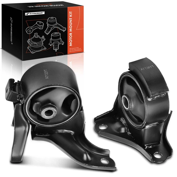 2005-2009 Hyundai Tucson 2-Pc Engine Mount and Transmission Mount Kit Front A-Premium APEM696