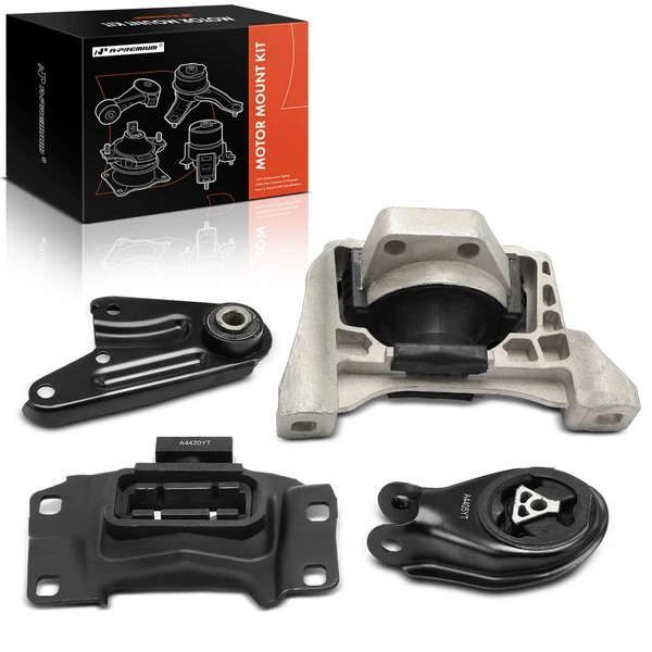 2012-2013 Mazda 3 Sport 4-Pc Engine Mount and Transmission Mount Kit Front Right & Rear A-Premium APEM740