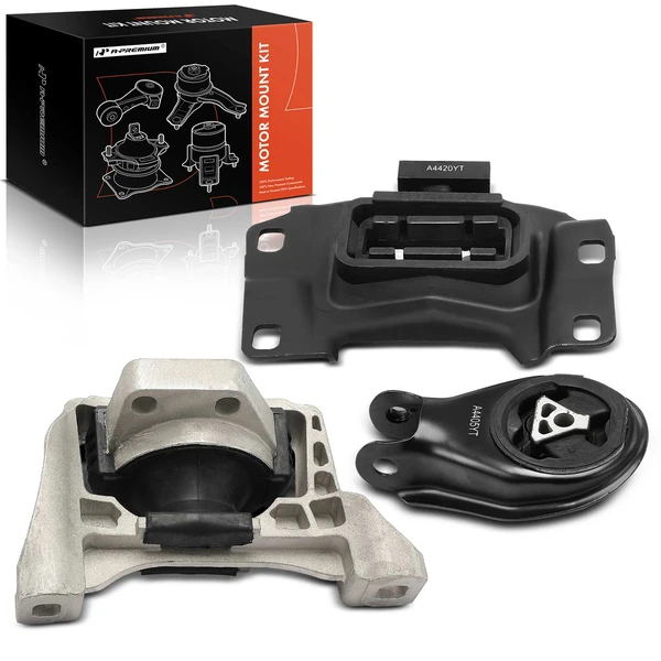 2012-2013 Mazda 3 Sport 3-Pc Engine Mount and Transmission Mount Kit Front Right & Rear A-Premium APEM742
