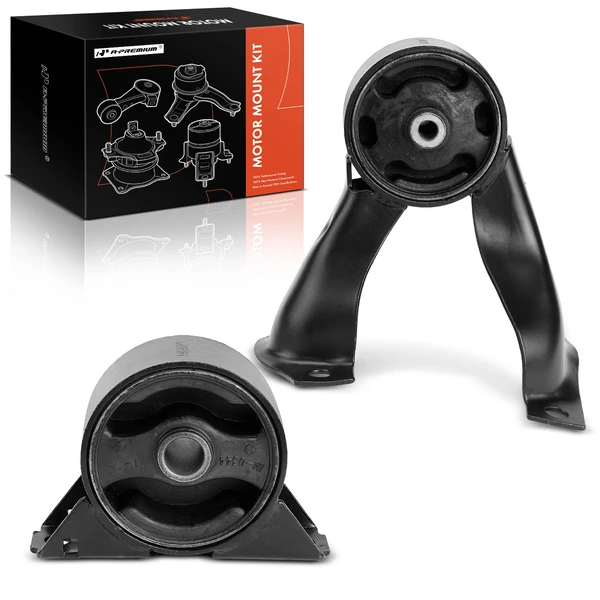2004-2006 Mitsubishi Lancer 2-Pc Motor Mount Front & Rear A-Premium APEM777