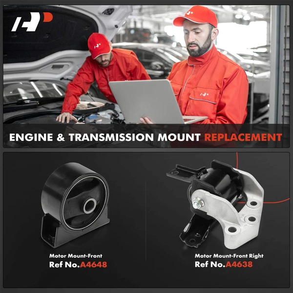 2-Pc Motor Mount Front A-Premium APEM782