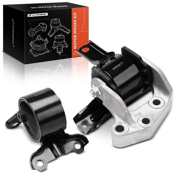 2007-2013 Mitsubishi Outlander 2-Pc Engine Mount and Transmission Mount Kit Front A-Premium APEM784