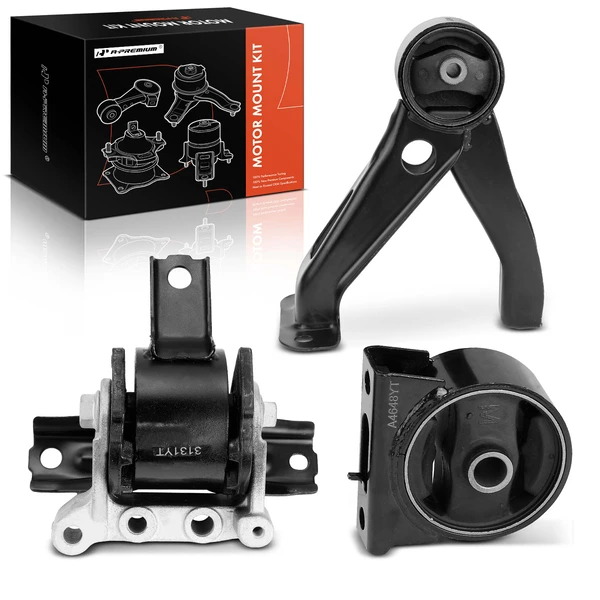 3-Pc Motor Mount, Front & Rear, A-Premium APEM786