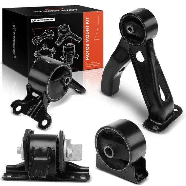 2008-2013 Mitsubishi Outlander 4-Pc Engine Mount and Transmission Mount Kit Front & Rear A-Premium APEM787