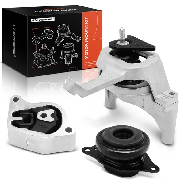 2007-2013 Nissan Altima 3-Pc Engine Mount and Transmission Mount Kit Front Right & Rear A-Premium APEM798