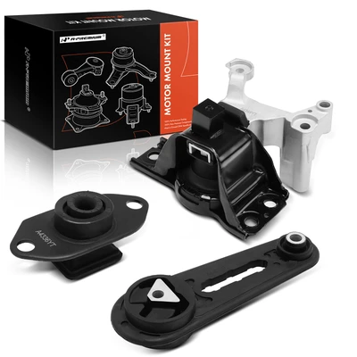 3 Pcs Engine Motor & Transmission & Torque Strut Mount