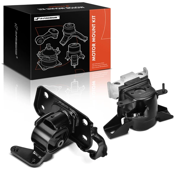 2-Pc Engine Mount and Transmission Mount Kit Front Right A-Premium APEM897