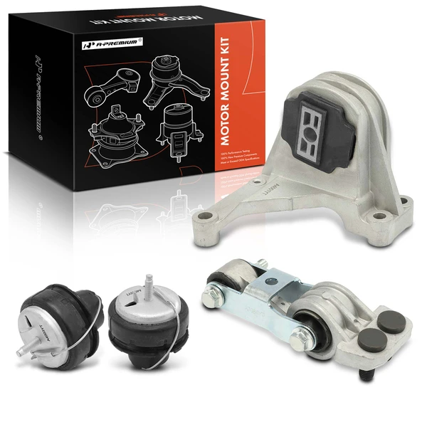 4-Pc Engine Mount and Transmission Mount Kit Front & Rear A-Premium APEM927