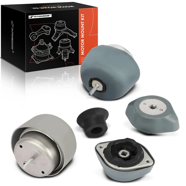 1997-2001 Audi A4 Quattro 5-Pc Engine Mount and Transmission Mount Kit Left & Right A-Premium APEM968