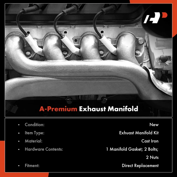 Left Exhaust Manifold with Gasket for Jeep Grand Cherokee Dodge Durango Ram 1500