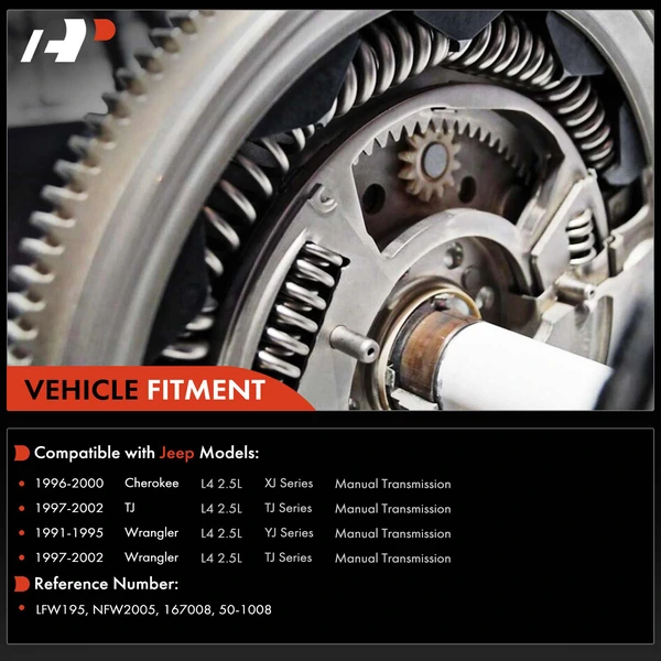 Clutch Flywheel 6 Holes 148 Teeth for Jeep Cherokee 96-00 Wrangler