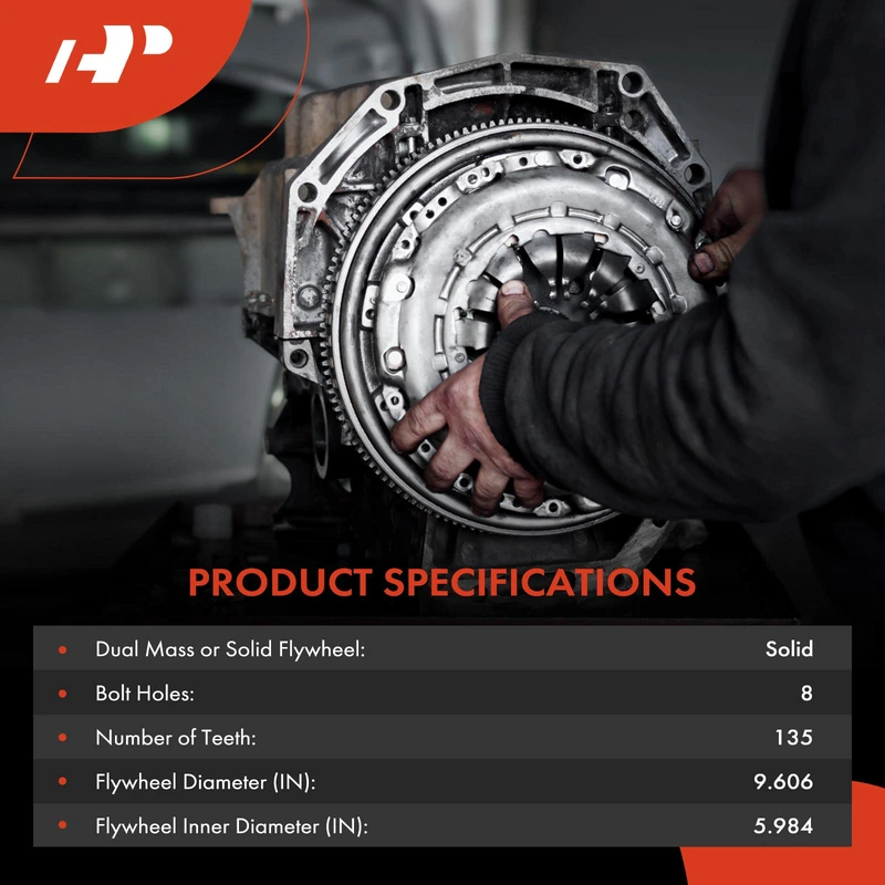 Clutch Flywheel 8 Holes 135 Teeth for Chevrolet Cobalt 2005-2007 Saturn Ion