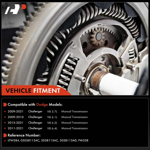 Clutch Flywheel 8 Holes 131 Teeth for Dodge Challenger 2009-2021