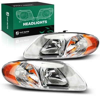 Front Halogen Headlights Assembly HB5 9007 without Bulb