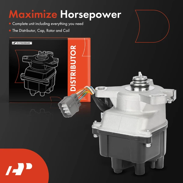 Ignition Distributor with Cap & Rotor for Honda Civic 92-95 Civic del Sol 93-95
