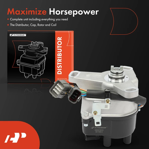 Ignition Distributor with Cap & Rotor for Honda Prelude 1992-1995