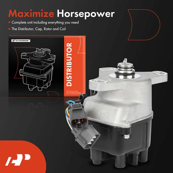 Ignition Distributor with Cap & Rotor for Honda Civic del Sol 94-95 Acura Integra