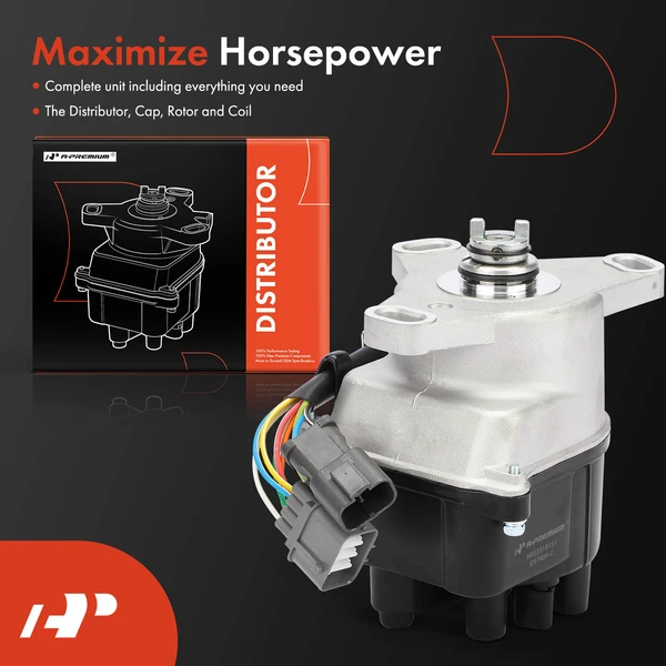 Ignition Distributor with Cap & Rotor for Acura Integra GS-R 1994-1995 L4 1.8L
