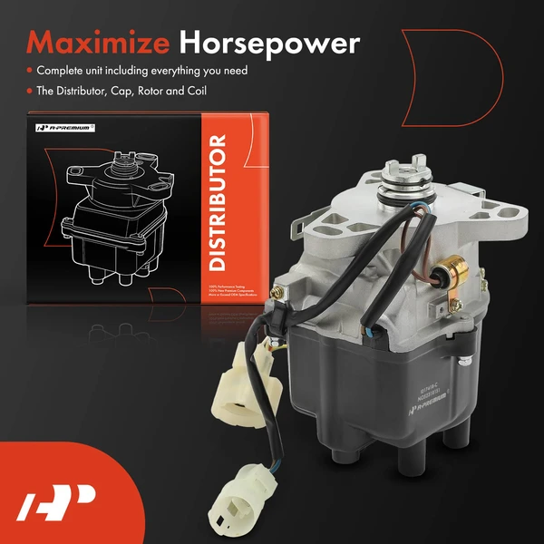 Ignition Distributor with Cap & Rotor for Acura Integra 1990-1991 Manual Trans