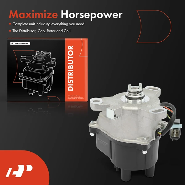 Ignition Distributor with Cap & Rotor for Honda Accord DX 1998-2002 L4 2.3L