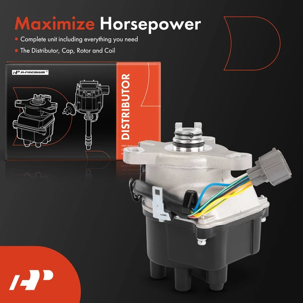 Ignition Distributor with Cap & Rotor for Honda CR-V 1997-1998 L4 2.0L