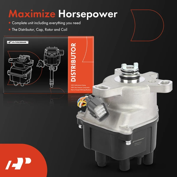 Ignition Distributor with Cap & Rotor for Honda CR-V 1999-2001 L4 2.0L