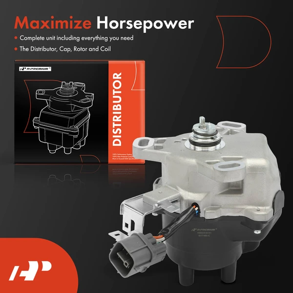 Ignition Distributor with Cap & Rotor for Honda Civic 1996-2000 L4 1.6L