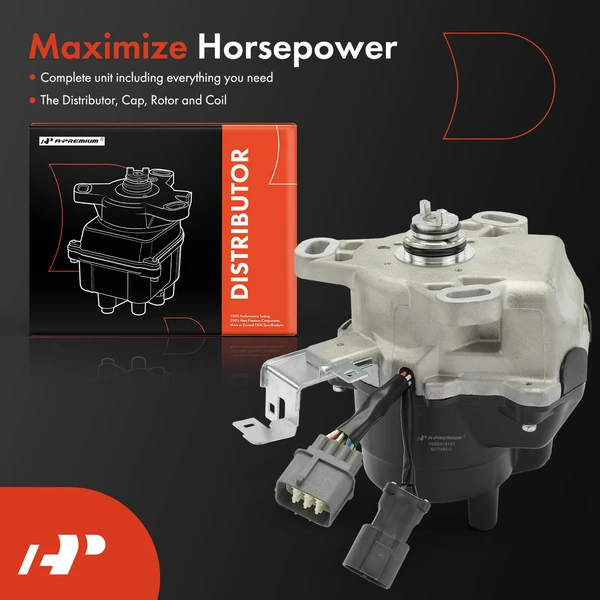 Ignition Distributor with Cap & Rotor for Honda Accord EX 1994-1995 L4 2.2L