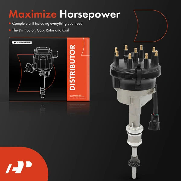 Ignition Distributor with Cap & Rotor for Ford F-150 F-250 E-150 Econoline