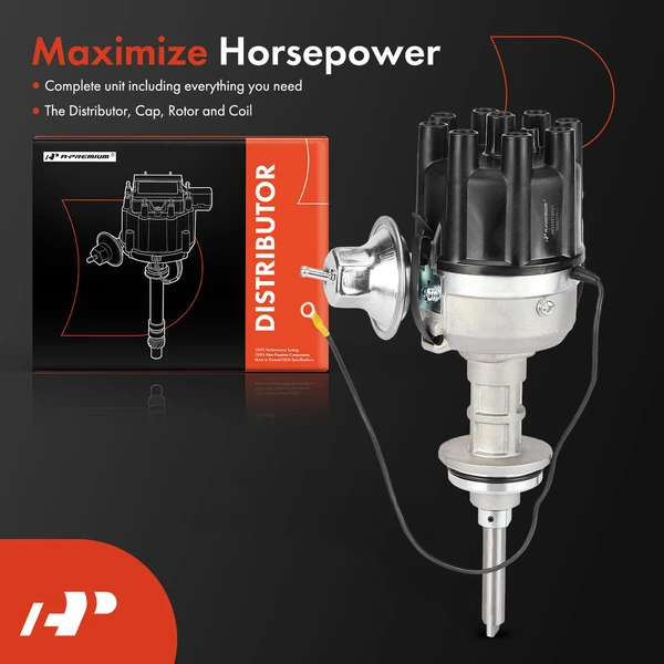 Ignition Distributor with Cap & Rotor for Chrysler Newport Plymouth Duster 70-72