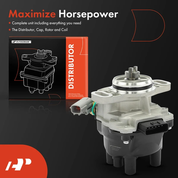 Ignition Distributor with Cap & Rotor for Nissan 200SX 1995-1998 Sentra L4 1.6L