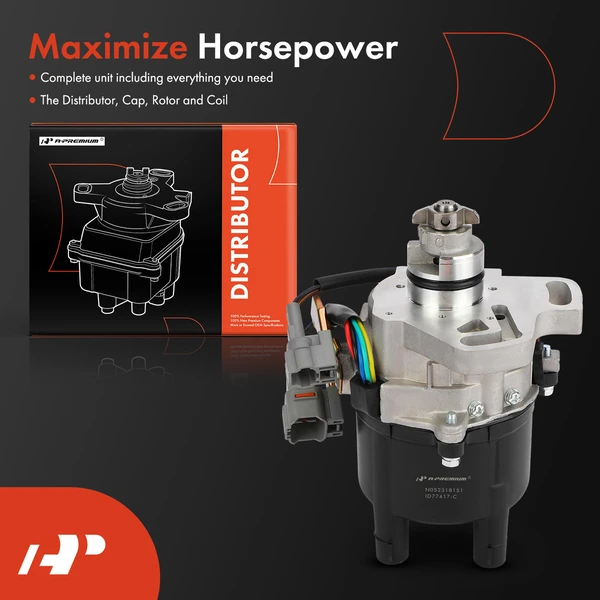 Ignition Distributor with Cap & Rotor for Toyota Corolla 93-95 Celica Geo Prizm