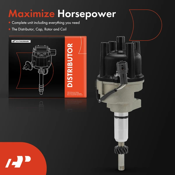 Ignition Distributor with Cap & Rotor for Toyota 4Runner Pickup 1991-1995 L4 2.4L