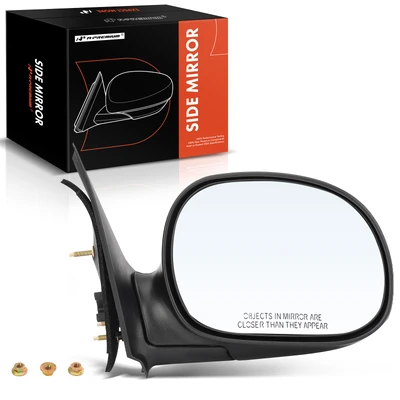 Passenger Black Manual Mirror
