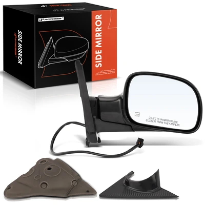Passenger Black Power Heated Mirror
