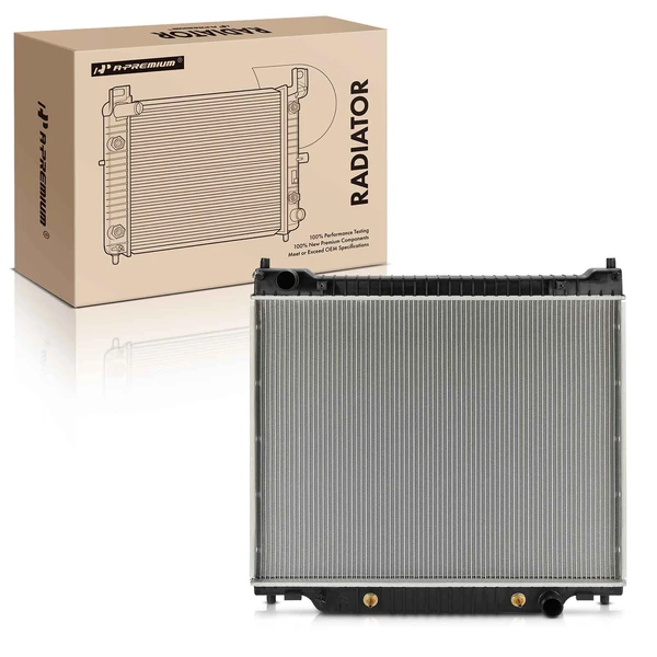 Aluminum Radiator with Transmission Oil Cooler for 2004-2018 Ford E-450 Super Duty