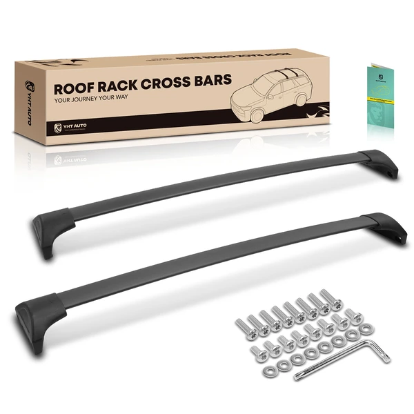 Black Aluminum Alloy Roof Rack Cross Bars for 2014-2018 Acura MDX