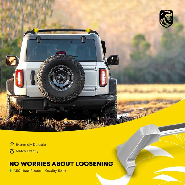 Silver Aluminum Alloy Roof Rack Cross Bars for 2017-2024 Cadillac XT5