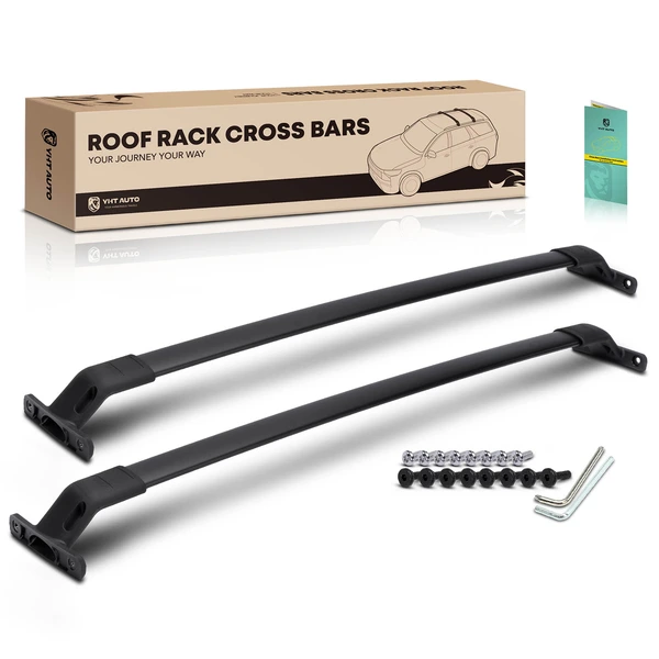 Black Aluminum Alloy Roof Rack Cross Bars for 2018-2023 Lincoln Navigator
